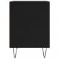 Preview: Nachttisch Schwarz 40x35x50 cm Holzwerkstoff