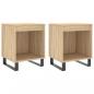 Preview: Nachttische 2 Stk. Sonoma-Eiche 40x35x50 cm Holzwerkstoff