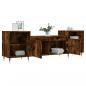 Preview: TV-Schrank Räuchereiche 160x35x55 cm Holzwerkstoff