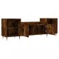Preview: TV-Schrank Räuchereiche 160x35x55 cm Holzwerkstoff