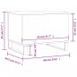 Preview: Couchtisch Braun Eichen-Optik 60x44,5x45 cm Holzwerkstoff