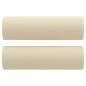 Preview: 3-Sitzer-Sofa mit Zierkissen Creme 180 cm Stoff