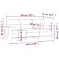 Preview: 3-Sitzer-Sofa mit Zierkissen Creme 180 cm Stoff