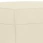 Preview: Fußhocker Creme 70x55x41 cm Kunstleder
