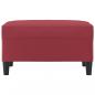 Preview: Fußhocker Weinrot 70x55x41 cm Kunstleder