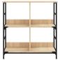 Preview: Bücherregal Sonoma-Eiche 78,5x33x82 cm Holzwerkstoff