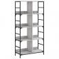 Preview: Bücherregal Grau Sonoma 78,5x33x153 cm Holzwerkstoff