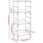 Preview: Bücherregal Räuchereiche 50x33x117,5 cm Holzwerkstoff
