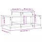 Preview: Couchtisch Braun Eichen-Optik 102x60x45 cm Holzwerkstoff
