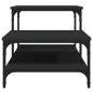 Preview: Couchtisch Schwarz 100x50,5x45 cm Holzwerkstoff