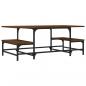 Preview: Couchtisch Braun Eichen-Optik 100x50,5x40 cm Holzwerkstoff