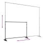 Preview: Hintergrundstative 2 Stk. Schwarz 305x243 cm Stahl