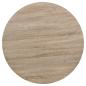 Preview: Bistrotisch MDF und Stahl Rund 80 x 75 cm Eichenoptik