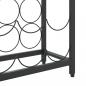 Preview: Weinregal für 57 Flaschen Schwarz 34x18x200 cm Schmiedeeisen