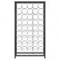 Preview: Weinregal für 45 Flaschen Schwarz 54x18x100 cm Schmiedeeisen