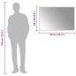 Preview: LED-Badspiegel 90x60 cm