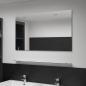 Preview: Wandspiegel mit Regal 100×60 cm Hartglas