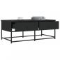 Preview: Couchtisch Schwarz 100x51x40 cm Holzwerkstoff