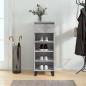 Preview: ARDEBO.de - Schuhschrank Betongrau 40x36x105 cm Holzwerkstoff