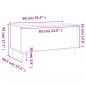 Preview: Couchtisch Sonoma-Eiche 90x44,5x45 cm Holzwerkstoff