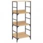 Preview: Bücherregal Sonoma-Eiche 50x33x117,5 cm Holzwerkstoff