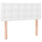 Preview: Boxspringbett mit Matratze & LED Weiß 80x200 cm Kunstleder