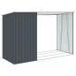 Preview: Garten Brennholzlager Anthrazit 245x98x159 cm Verzinkter Stahl