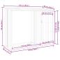 Preview: Garten Brennholzlager Braun 245x98x159 cm Verzinkter Stahl   