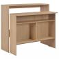 Preview: ARDEBO.de - Bartisch mit 2 Tischplatten Eichenoptik 130x40x120 cm