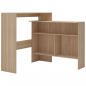 Preview: Bartisch mit 2 Tischplatten Eichenoptik 130x40x120 cm