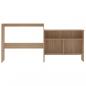 Preview: Bartisch mit 2 Tischplatten Eichenoptik 130x40x120 cm