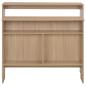 Preview: Bartisch mit 2 Tischplatten Eichenoptik 130x40x120 cm