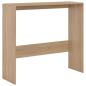 Preview: Bartisch mit 2 Tischplatten Eichenoptik 130x40x120 cm