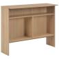 Preview: Bartisch mit 2 Tischplatten Eichenoptik 130x40x120 cm