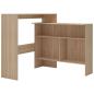 Preview: Bartisch mit 2 Tischplatten Eichenoptik 130x40x120 cm