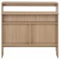 Preview: Bartisch mit 2 Tischplatten Eichenoptik 130x40x120 cm