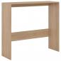 Preview: Bartisch mit 2 Tischplatten Eichenoptik 130x40x120 cm