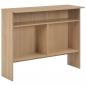 Preview: Bartisch mit 2 Tischplatten Eichenoptik 130x40x120 cm