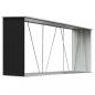 Preview: Brennholzlager Verzinkter Stahl 330x84x152 cm Anthrazit  