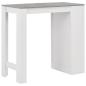 Preview: Bartisch mit Regal Weiß 110x50x103 cm