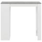 Preview: Bartisch mit Regal Weiß 110x50x103 cm