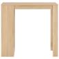Preview: Bartisch mit Regal Eichenbraun 110x50x103 cm