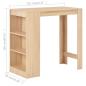 Preview: Bartisch mit Regal Eichenbraun 110x50x103 cm