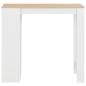 Preview: Bartisch mit Regal Weiß 110x50x103 cm