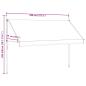 Preview: Einziehbare Markise Handbetrieben 400 cm Cremeweiß