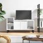 Preview: ARDEBO.de - TV-Schrank Weiß 100x35x55 cm Holzwerkstoff