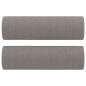 Preview: 2-Sitzer-Sofa mit Zierkissen Taupe 120 cm Stoff
