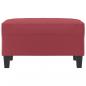 Preview: Fußhocker Weinrot 70x55x41 cm Kunstleder