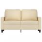 Preview: 2-Sitzer-Sofa Creme 120 cm Stoff