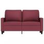 Preview: 2-Sitzer-Sofa Weinrot 120 cm Stoff